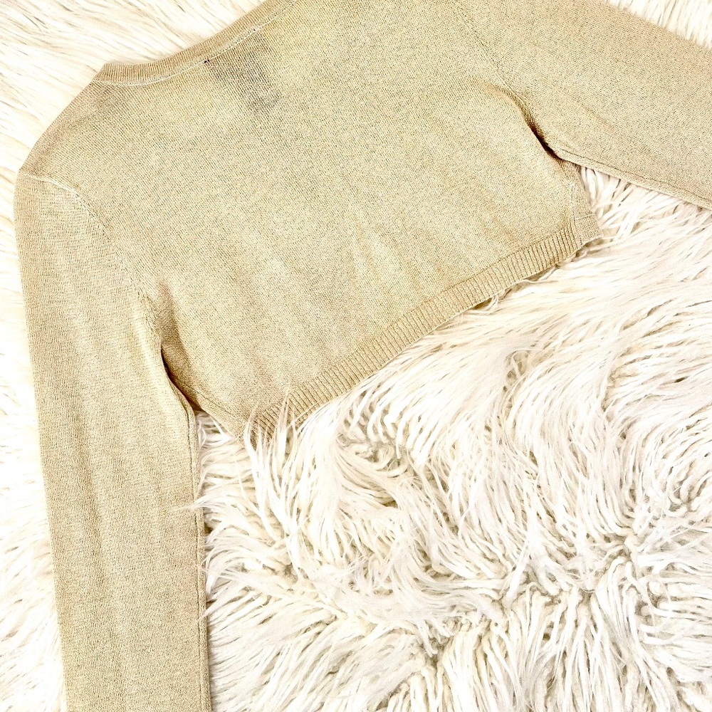 I.N. Girl "Boler/Shrug in Sparkly Gold" NWOT - Picture 4 of 4